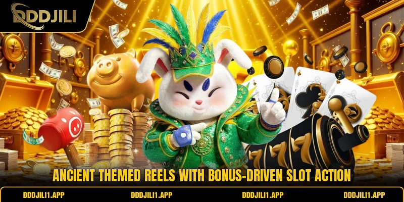 Ancient themed reels with bonus-driven slot action