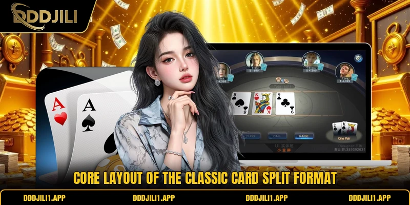 Core layout of the classic card split format