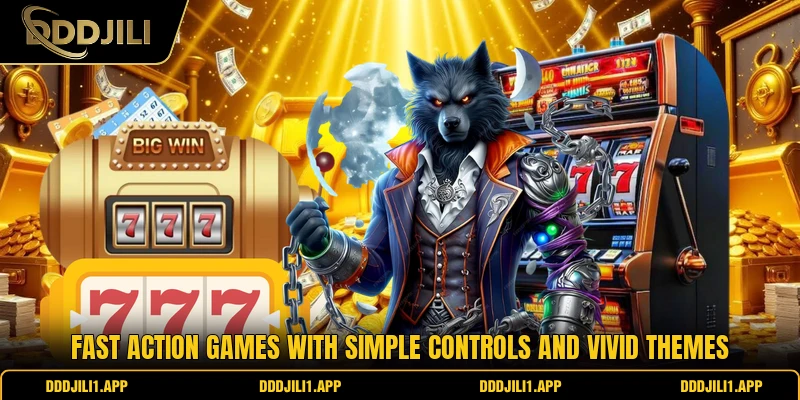 Fast action games with simple controls and vivid themes