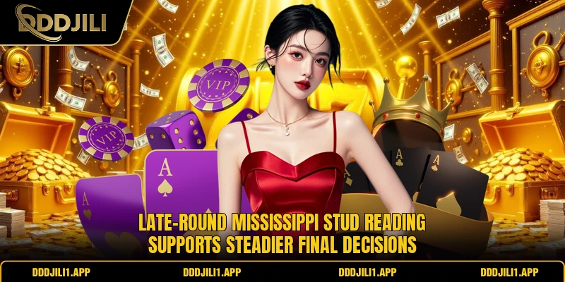 Late-round Mississippi Stud reading supports steadier final decisions