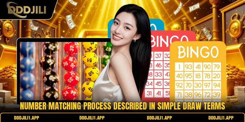 Number matching process described in simple draw terms