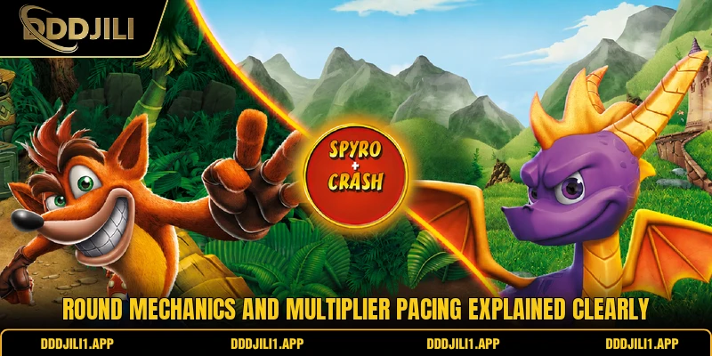 Round mechanics and multiplier pacing explained clearly