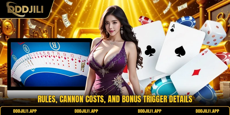 Rules, cannon costs, and bonus trigger details