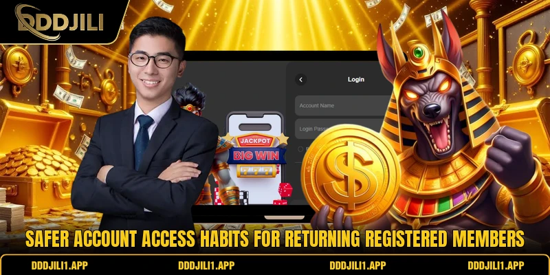 Safer account access habits for returning registered members